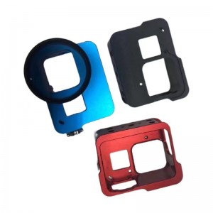 6061 aluminum alloy action camera housing CNC machining customized surface anodizing